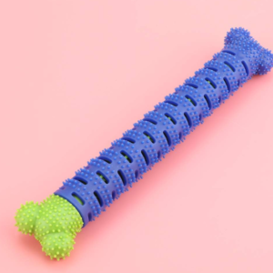 Silicone Dog Toothbrush Stick, Molar Chew Toy, Dental Cleaning Bone for Pets