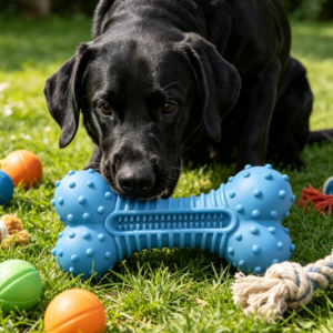 Tough Dog Bone Chew Toy, Durable Dental Care Toy, Teeth Cleaning Chewing Toy for Dogs