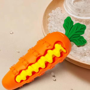 Food Grade Silicone Dog Dental Chew Toy, Odor-Free Teething Toy with Sound Function