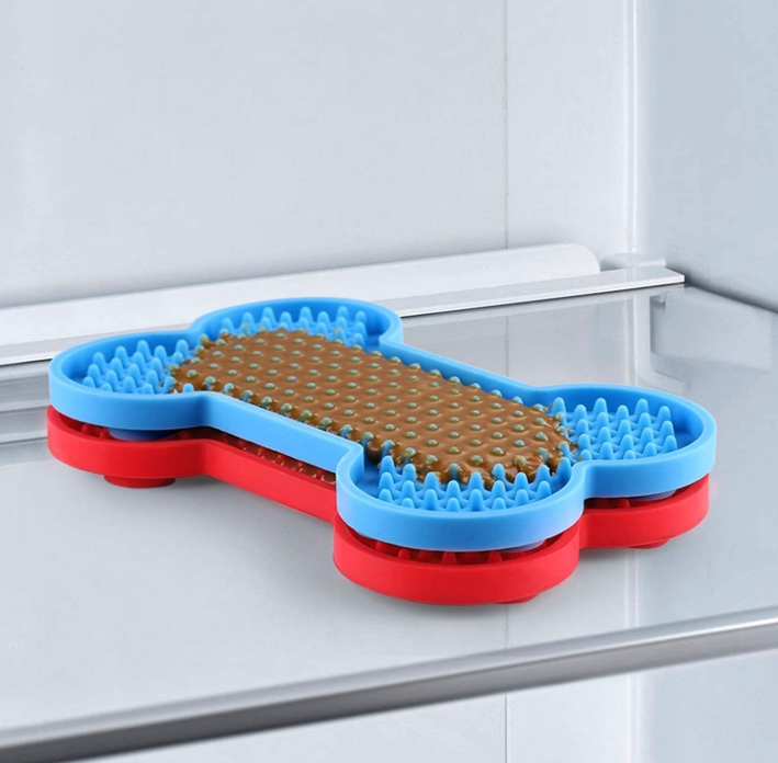 12 Pack Dog Lick Mat, Slow Feeding Pet Mat for Food, Treats, Bathing and Training