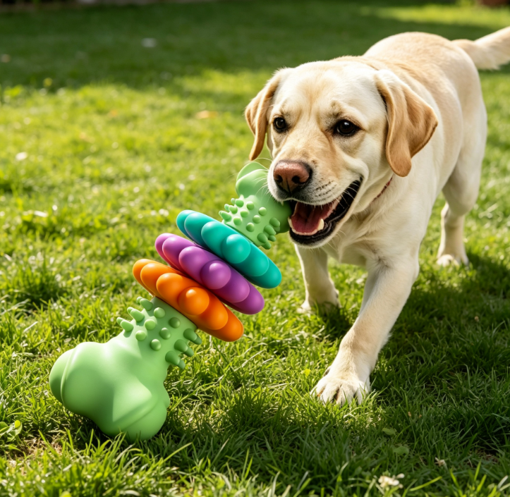Puppy Teething Toy, Interactive Bone Chew Toy, Dental Cleaning Toy for Puppies - Image 2
