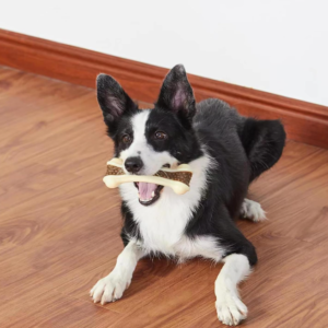 6 Pack Dog Bone Chew Toys, Durable Dental Cleaning Chew Toys for Dogs