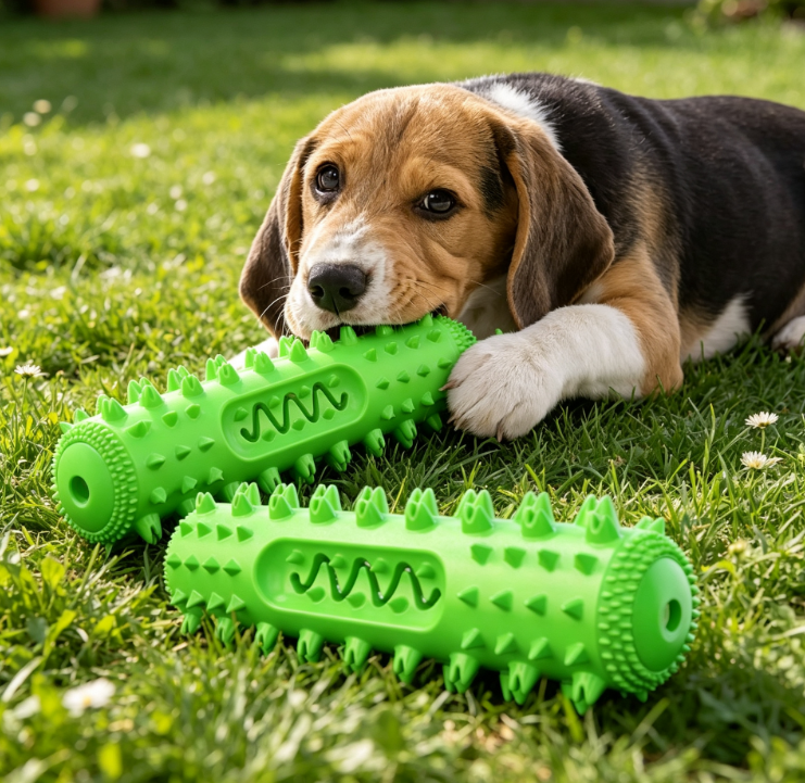 Dog Toothbrush Care Stick, Dental Cleaning Chew Toy, Interactive Puppy Teething Toy - Image 2
