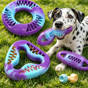 Textured Dog Chew Bone Toy, Durable Dental Cleaning Chewing Toy for Oral Care