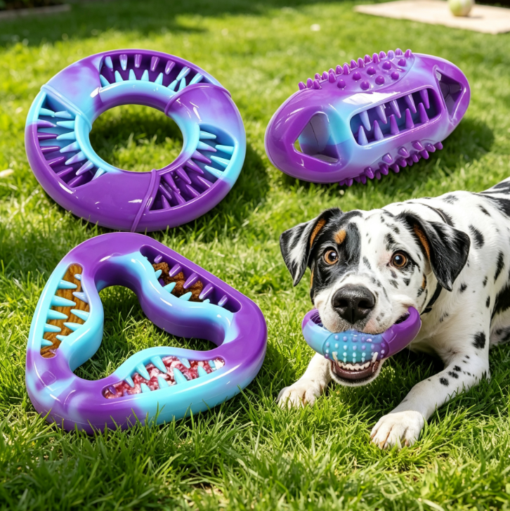 Textured Dog Chew Bone Toy, Durable Dental Cleaning Chewing Toy for Oral Care - Image 2