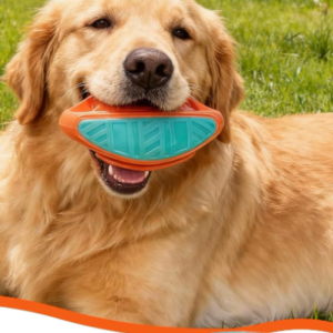 Durable Silicone Dog Squeaky Toy, Interactive Puppy Teething Toy, Dental Cleaning Chew Toy