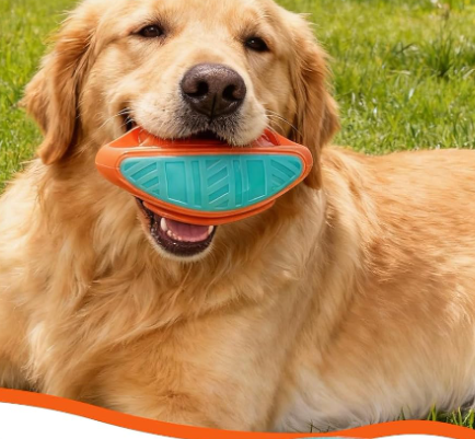 Durable Silicone Dog Squeaky Toy, Interactive Puppy Teething Toy, Dental Cleaning Chew Toy