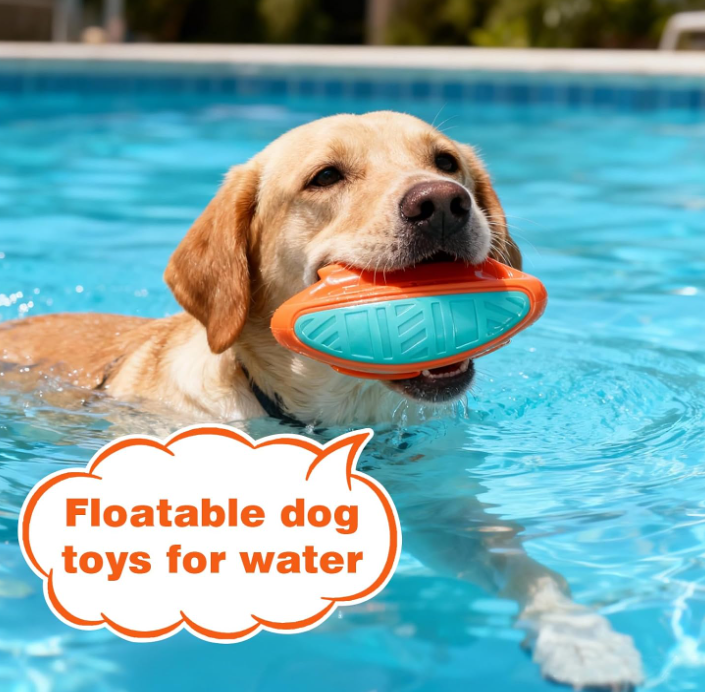Durable Silicone Dog Squeaky Toy, Interactive Puppy Teething Toy, Dental Cleaning Chew Toy - Image 2